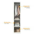 thumbnail image 5 of OxyLife Armoires with Doors Hanging Rod and Shelves, P2 Level PB, White, 75 lbs, 5 of 11