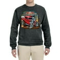 thumbnail image 2 of Wild Bobby, Vintage Hot Rod Old Garage Cars and Trucks Unisex Crewneck Graphic Sweatshirt, Heather Black, 2XL, 2 of 3