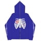 thumbnail image 3 of Sudadera con esternón oscura Y2K europea y americana, sudaderas con capucha para hombres y mujeres, pareja gótica, sudadera con cremallera larga de gran tamaño Harajuku, 3 of 5