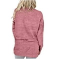 thumbnail image 3 of Vibrex Solid Color Womens Long Sleeve Tops Loose Fit Fall Thin T Shirts Winter Trendy Clothes with Pocket Womens Casual Crewneck Tops Tshirt Basic Tee Fall Fashion Clothes Casual Tops for Women, 3 of 4