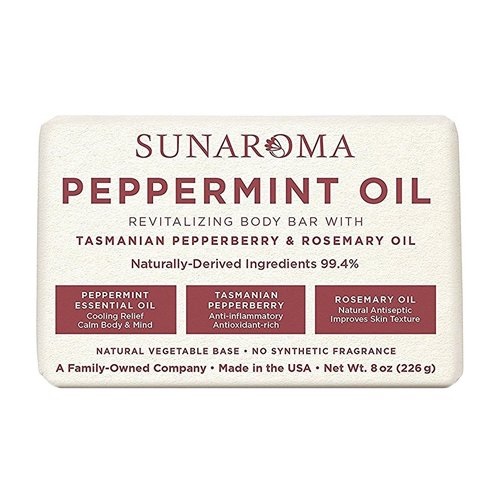 Sunaroma Peppermint Oil Soap Tasmanian Pepperberry Rosemary Oil 8 Oz Walmart Com