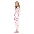 thumbnail image 4 of Fluffy Pajamas Set Fuzzy Winter Warm Pj Sets Pullover Tops and Long Pants Pink Heart X-Large, 4 of 8