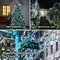 thumbnail image 5 of Battery Operated Christmas Lights,33ft 100 LED String Lights with Black Wire,8 Modes Waterproof Remote & Timer Twinkle Christmas Tree Lights for Home, Garden, Party, Holiday Decoration (Cold White), 5 of 5