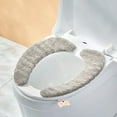 thumbnail image 3 of Clearance! Tunhigl Toilet Seat Cushion Fall And Winter Thickened Thermal Insulation Toilet Seat Paste Paste Type Toilet Seat Universal Toilet Seat A Set Of Two Piece, 3 of 6