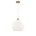 thumbnail image 2 of 516-1P-BB-G121-14-Innovations Lighting-Athens - 1 Light Pendant In Industrial Style-18.38 Inches Tall and 13.75 Inches Wide-Brushed Brass Finish-Matte, 2 of 5