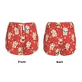 thumbnail image 3 of Balery Japanese Maneki Cats Pantalones cortos deportivos para mujer con forro y dos bolsillos, elásticos, para entrenamiento, gimnasio, yoga-Small, 3 of 7