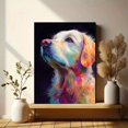 thumbnail image 6 of Vibrant Golden Retriever Portrait Canvas Print, Wall Art for Living Room Bedroom Office Pet Store Dog Lover Gift, 6 of 8