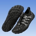 thumbnail image 4 of Mens Quick Dry Water Shoes Non-Slip Athletic Barefoot Sneakers Quick-Lace Toe Protection Breathable Mesh for Beach Hiking Black,Size 9, 4 of 6