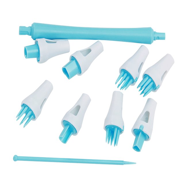10PCS Fondant Tool Set Multipurpose Cake Mold Cookie Mold Fondant Carving Tool