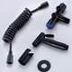 thumbnail image 2 of Juego de ducha de mano para inodoro Compañero de inodoro negro de acero inoxidable Limpieza de artículos sanitarios para el hogar Pistola rociadora de alta presión grifo del baño, 2 of 4