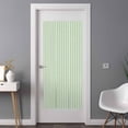 thumbnail image 2 of Sage Green Striped Window Privacy Film, Modern Simple Farmhouse Beige Static Cling UV Sun Blocking Heat Control Window Tint Day and Night, Non-Adhesive One Way Windows Privacy Cover 35.4''x78.7'', 2 of 7