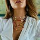 thumbnail image 2 of 4 Pieces Women Bohemian Necklaces Seed Bead Necklaces Acrylic Beaded Choker, 2 of 5