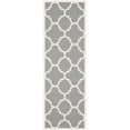 thumbnail image 6 of Safavieh Courtyard Becky Quatrefoil Indoor/Outdoor Runner Rug, 2'3" x 10', Grey/Beige, 6 of 10