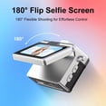 thumbnail image 5 of Ourlife Mini Digital Camera for Kids, Pocket Keychain Camera with Flip Screen, 16GB Card, Rechargeable Travel Camera, Pink, 5 of 6