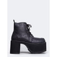 thumbnail image 2 of T.U.K. Original Footwear Women's Nosebleed Ankle Boot,Black PU,US 5 M, 2 of 5