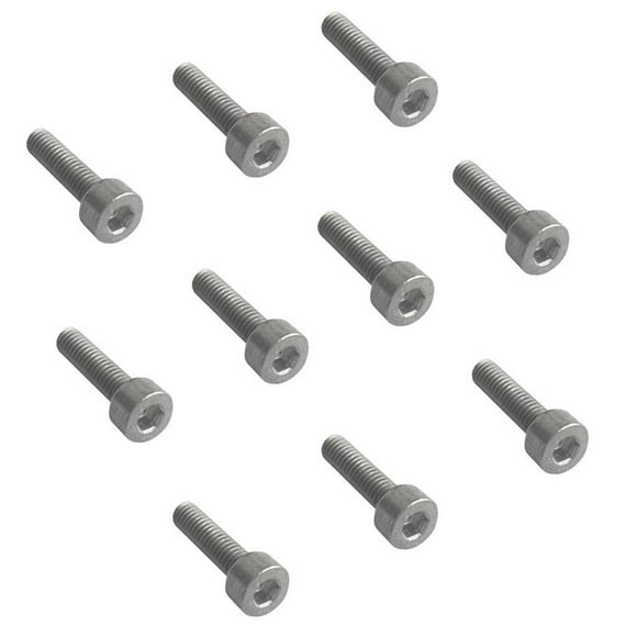 Pack of 10 Durable M3x8mm Titanium DIN912 Hexagon Socket Head Bolt Screw