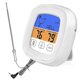 thumbnail image 1 of Pure white waterproof curved needle, barbecue thermometer timer touch screen barbecue thermometer kitchen color screen food food meat alarm, 1 of 3