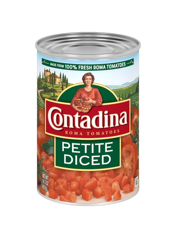 Contadina Petite Diced Roma Tomatoes, 14.5 oz Can