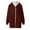 Wine, variant on VEKDONE Clearance 2025 Womens Oversized Sherpa Hoodie Fuzzy Fleece Jacket Zip Up Outerwear Coat Women Solid Hooded Cardigan Open Front Jackets