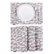 thumbnail image 1 of Deconovo Manteles individuales de doble cara con estampado de lino sintético, grises, 30,5 cm de ancho x 45,7 cm de largo, resistentes al agua, con patrón de bucle para cocina, juego de 4, 1 of 7