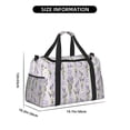 thumbnail image 3 of Picia Lavender Flowers Print Travel Duffle Bag,Weekender Bags for Women with Shoe Compartment, Gym Duffel Bag with Wet Pocket, Hospital Bags for Labor and Delivery, 3 of 7