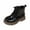 Black, variant on Glisme Girls Boots Soft Sole Short Boots For Matt Finish Children'S Shoes For Fashion Kids Comfortable Ankle Length Trend Beige Booties Size 4-4.5 Years