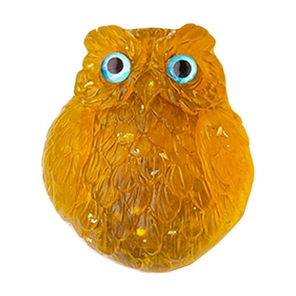 Imanes de resina para nevera con forma de búho, pegamento cristalino, piedra triturada y purificador para la cocina y el baño.