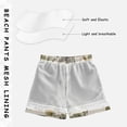 thumbnail image 5 of Kids' Beach Pants Comfortable Swim Trunks Lily Motifs Pattern Shorts for Pool Vacation and Lounge Wear Small, 5 of 8