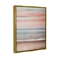 thumbnail image 4 of Stupell Industries Pastel Shore Sunset Landscape Painting Gold Floater Framed Canvas Art Print Wall Art, 17 x 21, 4 of 10