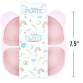 thumbnail image 2 of Beille 1pc Pink Baby Feeding Essentials Panda Food Grade Silicone Suction Plate, 2 of 10