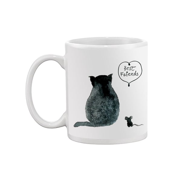 Kitten And Mouse, Best Friends Mug -Image by Shutterstock,