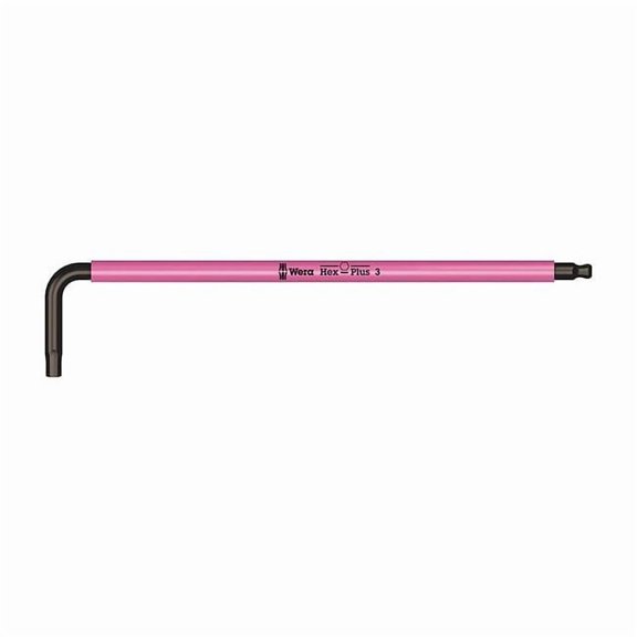 Plain L Key Hex Key, 3 mm Tip Size, 4 7/8 in Long, 27/32 in Short