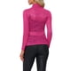 thumbnail image 3 of INSPIRAR CHIC Blusa de Encaje Floral Transparente de Manga Larga con Cuello Alto para Mujeres L Fucsia, 3 of 6