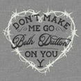 thumbnail image 2 of Junior's Yellowstone Don't Make Me Go Beth Dutton Cowl Neck Sweatshirt, 2 of 4