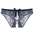 thumbnail image 4 of Ropa interior sexy de talla grande con encaje para mujer, ropa interior sexy con entrepierna abierta, perspectiva sexy, bragas de cintura baja para mujer, 4 of 5