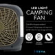 thumbnail image 3 of O2COOL Treva Ventilador portátil de 10 pulgadas con luces LED - Ventilador de camping de 2 velocidades con batería para exteriores, puerto adaptador de CA para el hogar, escritorio de oficina - Hoja d, 3 of 5