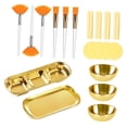 thumbnail image 2 of Kit de 23 esponjas para esteticista, cuencos profesionales para mezclar mascarillas faciales. Oro, 2 of 9