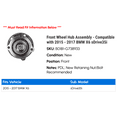 thumbnail image 2 of Front Wheel Hub Assembly - Compatible with 2015 - 2017 BMW X6 sDrive35i 2016, 2 of 2