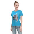 thumbnail image 4 of Women's Basic Short Sleeve T-Shirt Conan and Kaito Kidd, 4 of 6