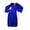 Blue, variant on Jkerther Womens Silk Satin Bathrobe Pajamas Sheer Lace Sleeve Deep V Robe Lingerie Sleepwear Nightwear