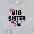 thumbnail image 4 of Inktastic Big Sister to Be with Bow and Arrow Girls Baby Dress, 4 of 5