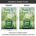 thumbnail image 4 of St.Patrick's Day Yard Flags Irish Outdoor Flag Good Shamrock Luck Truck Outdoor Flags 12.5''×18'' Linen Vertical Double Sided Outdoor Flags for Home,Farmhouse Holiday Spring Outdoor Decor, 4 of 4