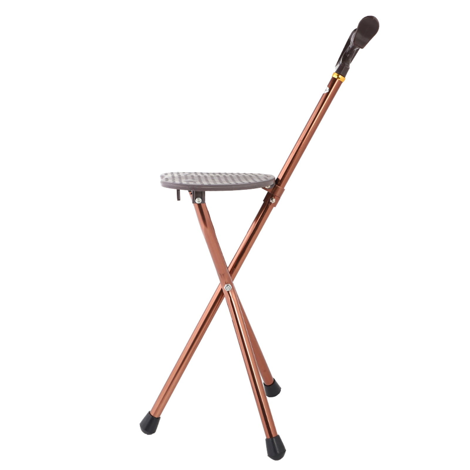 Tripod Balancing Sturdy Foldable Walking Stick， Walking Cane