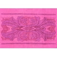 thumbnail image 1 of Ahgly Company Indoor Rectangle Abstract Pink Modern Area Rugs, 7' x 9', 1 of 4
