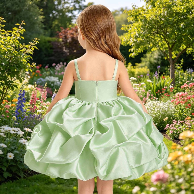 light green garden party dress Sage Garden Party, Green Floral Floral Bridesmaid Dresses