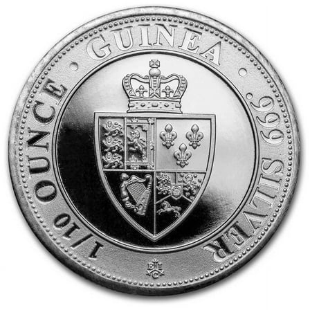 2021 Saint Helena 1/10 oz Silver Spade Guinea Shield BU