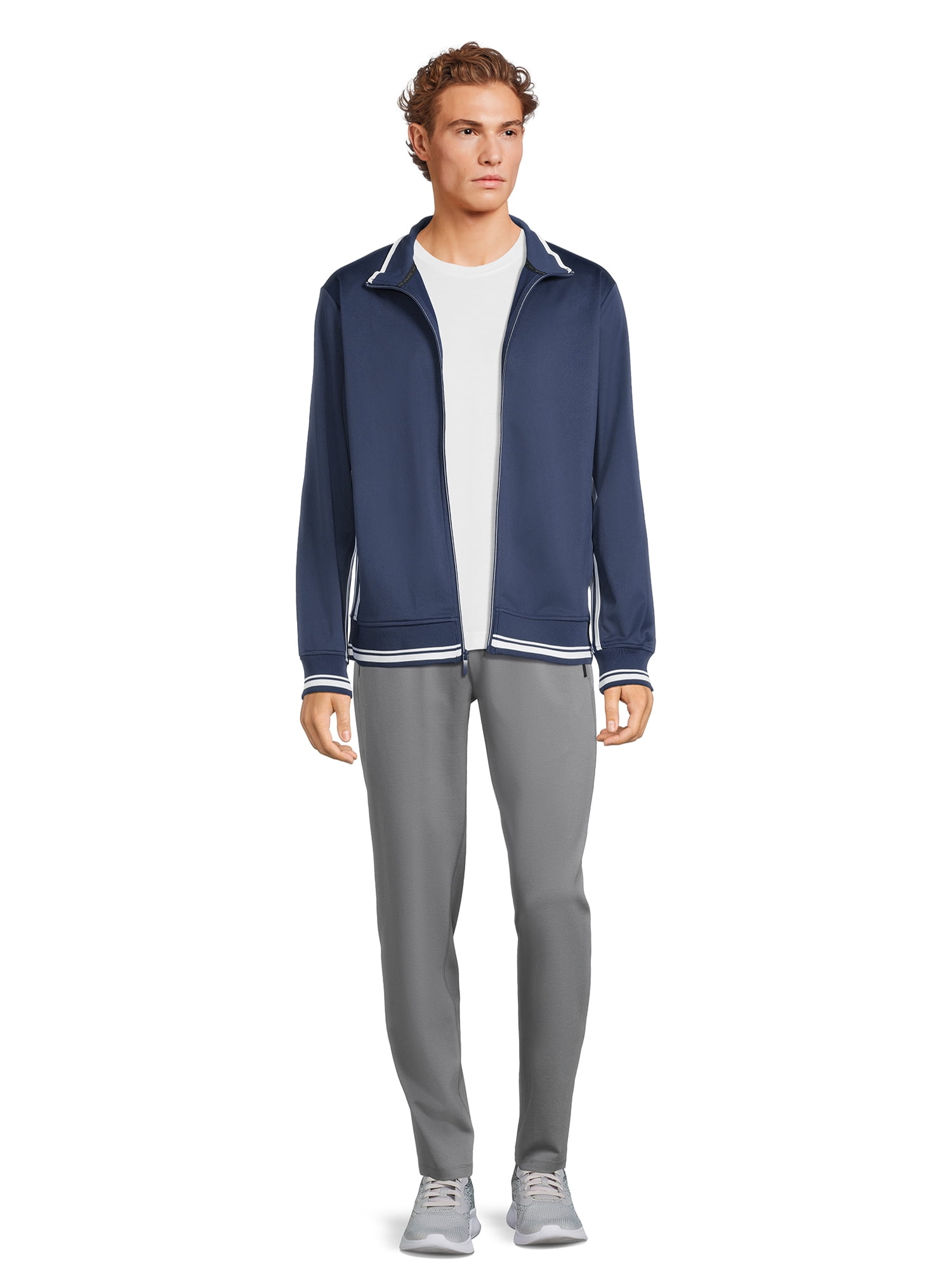 Athletic Works Men's Tricot Track Jacket, Sizes S- 3XL