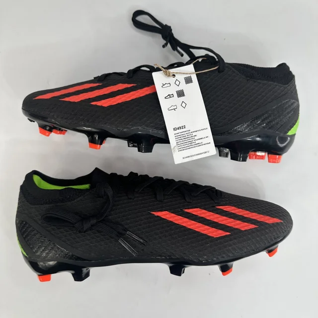 Adidas Speed Portal.3 FG Mens 8 Black Red Soccer Cleats Low Top Futbol New
