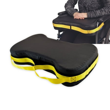 Secure Easy Release Wheelchair Lap Cushion - Comfort Support Lap Buddy Geri Tray for Seniors - Patient Safety Positioning Prevent Sliding or Falling Forward - Elderly Fall Prevention