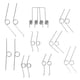 thumbnail image 1 of WORGEOUS Resorte torsional de 18 piezas, resorte pequeño, resorte torsional, tapa de bote de basura, resorte torsional para reparación, 1 of 8